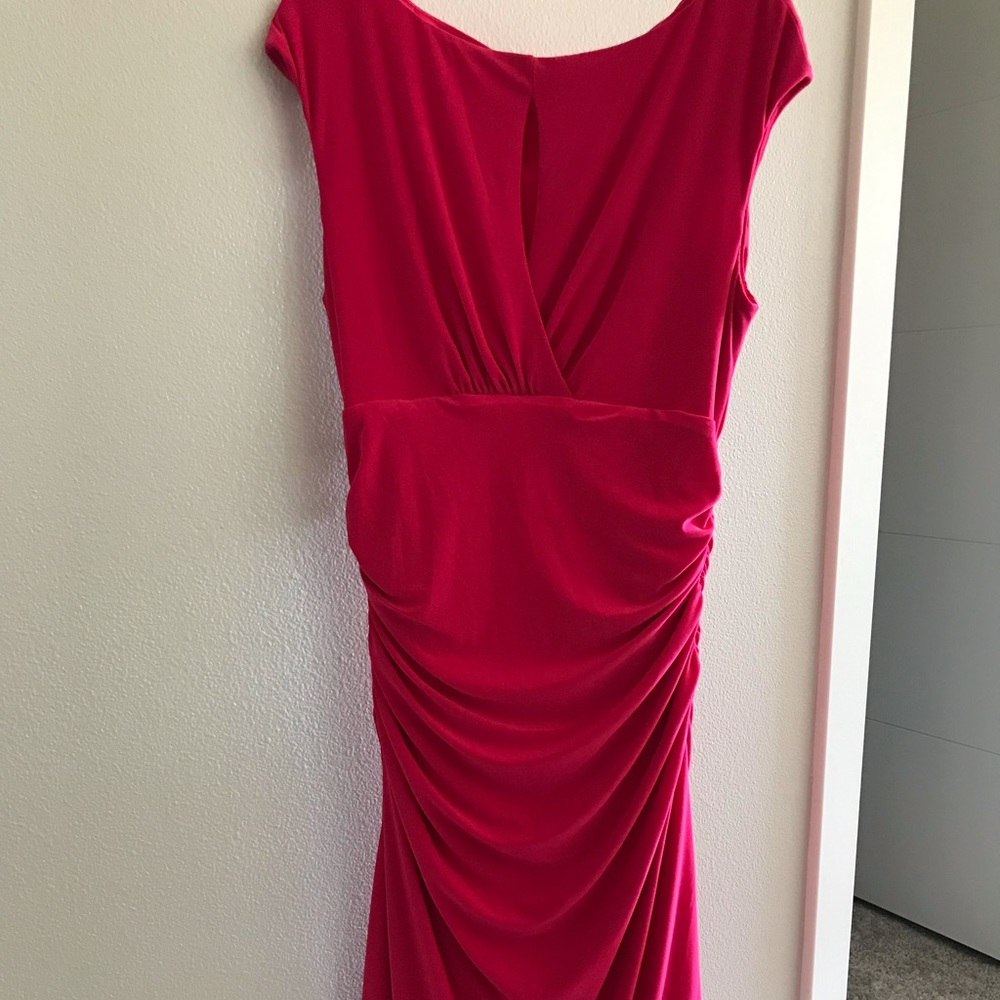 New Ralph Lauren dress pink ruffled waist 4